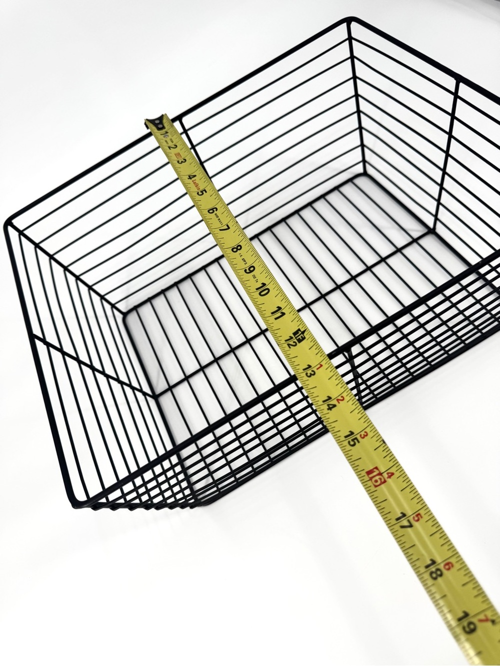 Set-of-2 Black Metal Wire Nesting (Large/Small) Baskets - Picture 9 of 13